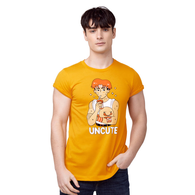 ミュージシャン Layered T-shirt \"lit tle punk\" [Yellow] ミュージシャン Layered T-shirt 